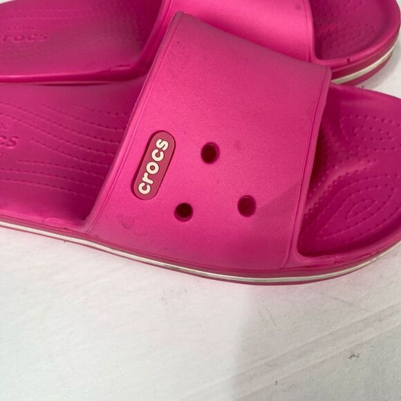 ICONIC CROCS COMFORT Sandals size Mens 8 Womens 10  Electric Pink - Picture 12 of 12